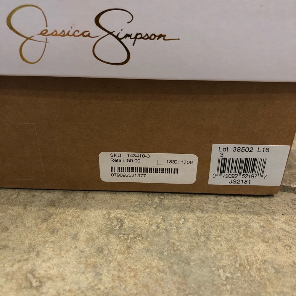 Jessica Simpson Girls Cork Wedge Heel Fallon Sandal - Picture 5 of 7